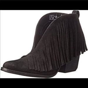 Fringe booties